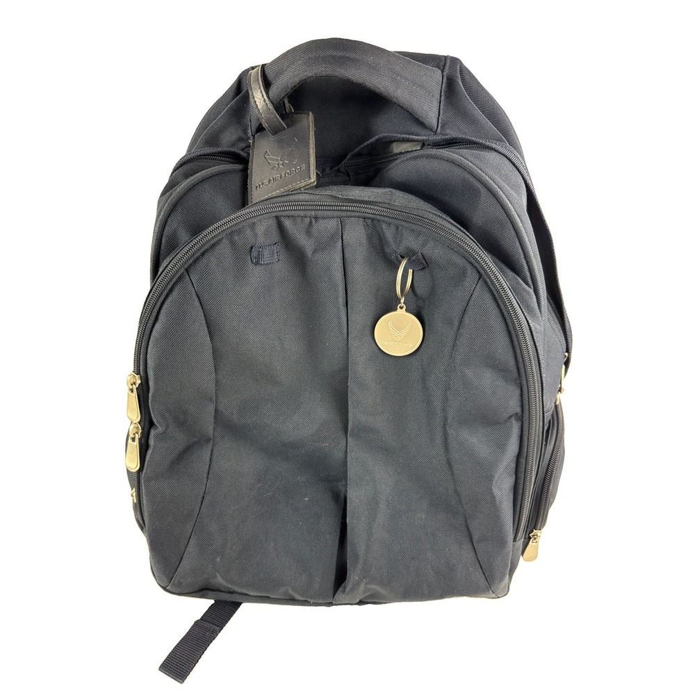 US Air Force Military Travel Backpack Canvas Multi Pocket Laptop Travel Bag